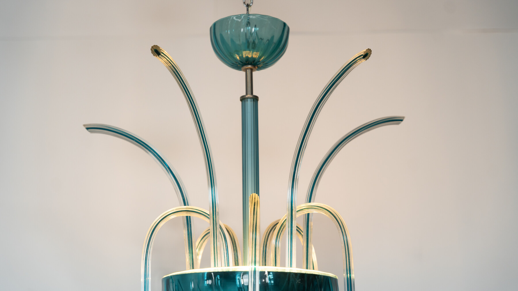 Murano Fountain Chandelier N° 99.35 by Venini, Italy, 1975