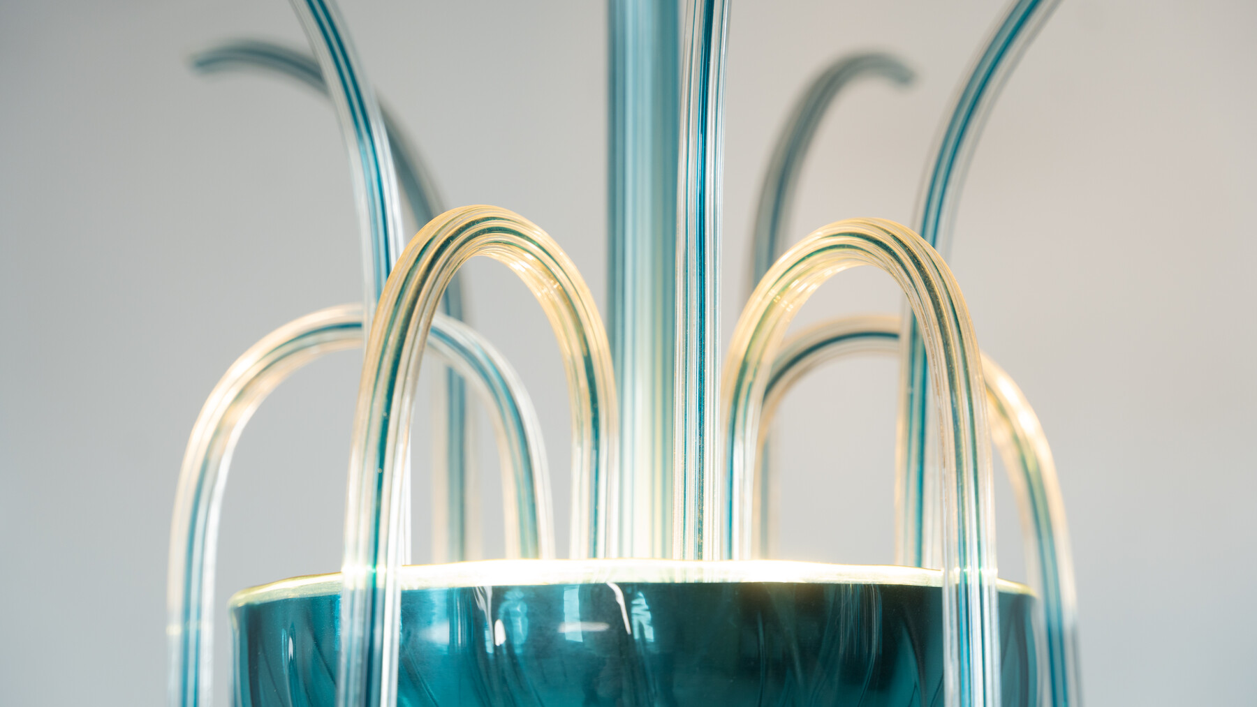 Murano Fountain Chandelier N° 99.35 by Venini, Italy, 1975