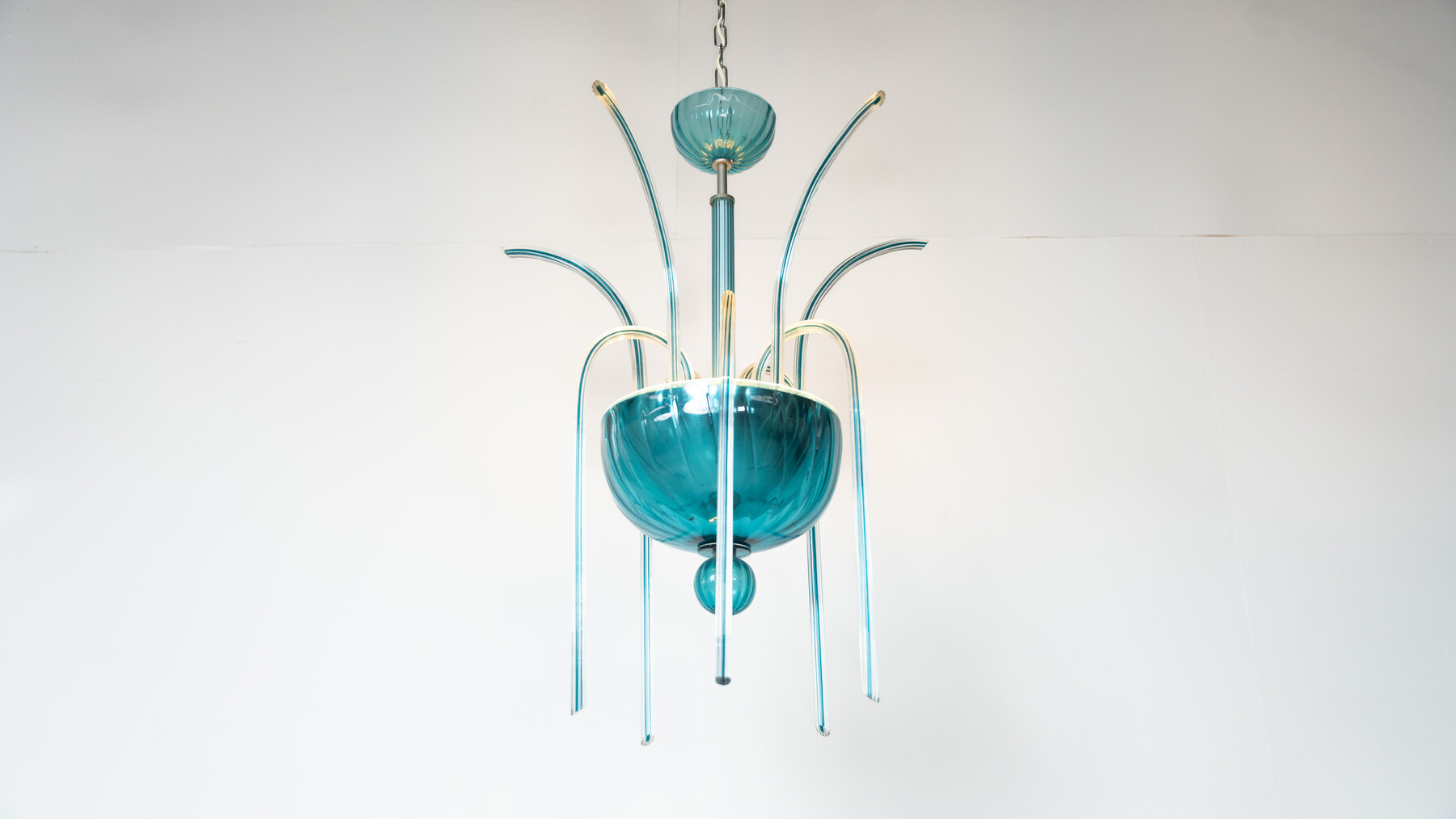 Murano Fountain Chandelier N° 99.35 by Venini, Italy, 1975