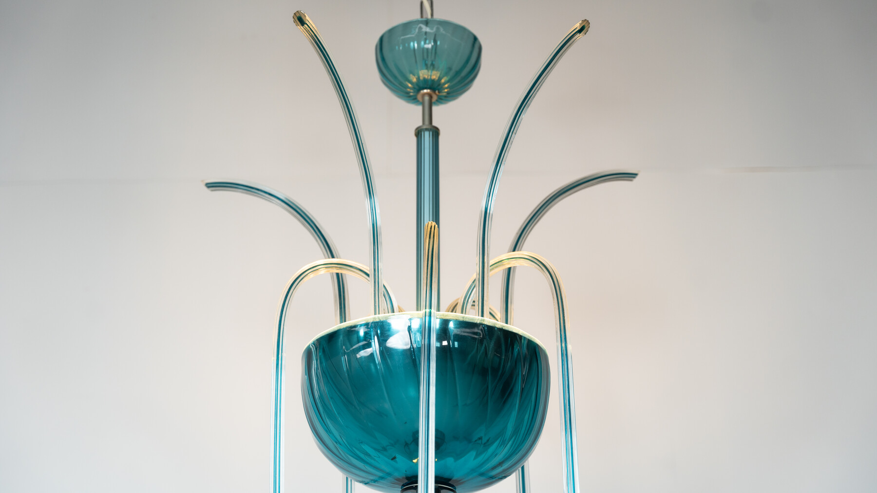 Murano Fountain Chandelier N° 99.35 by Venini, Italy, 1975