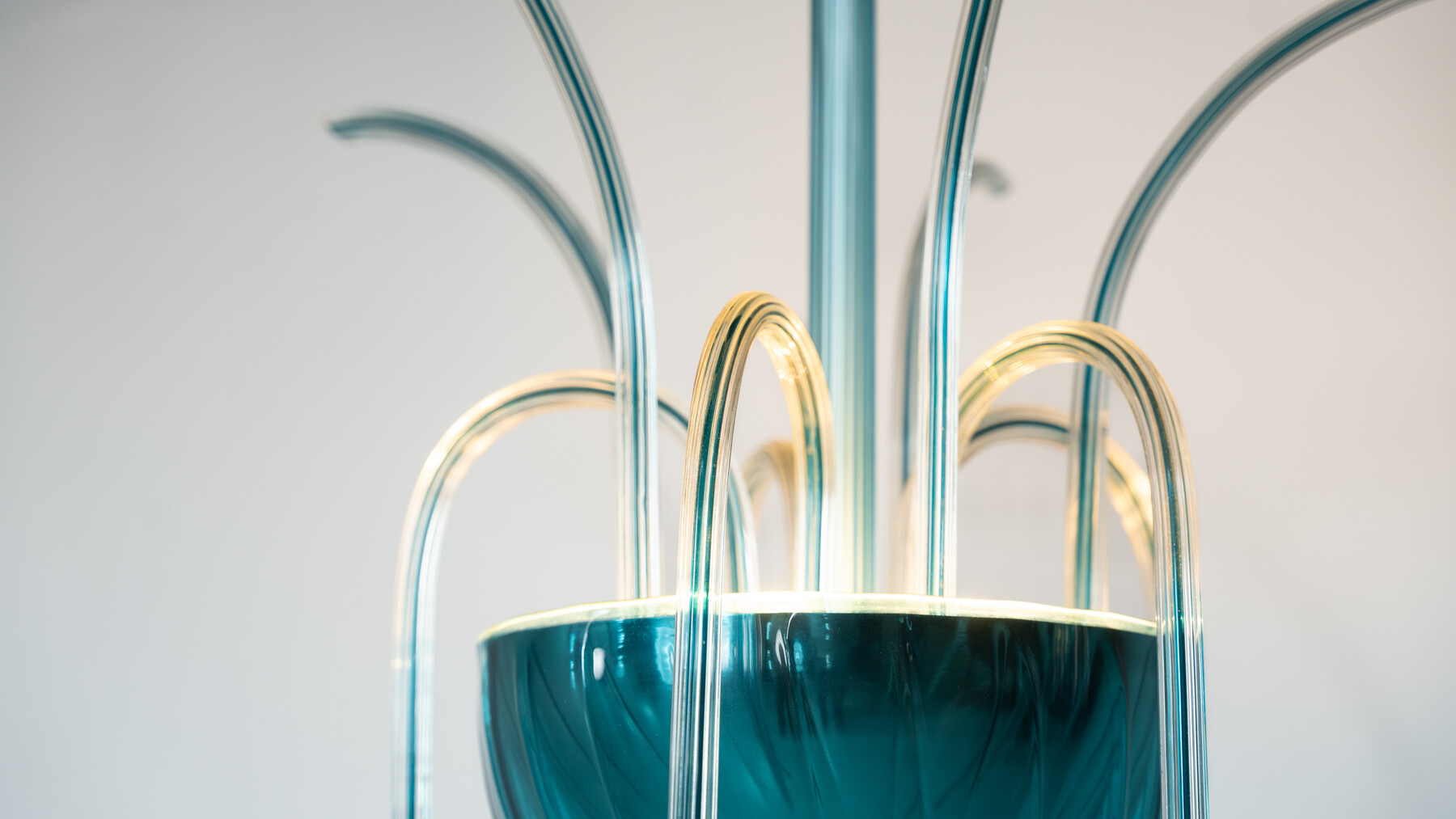 Murano Fountain Chandelier N° 99.35 by Venini, Italy, 1975