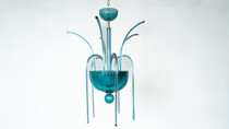 Murano Fountain Chandelier N° 99.35 by Venini, Italy, 1975 