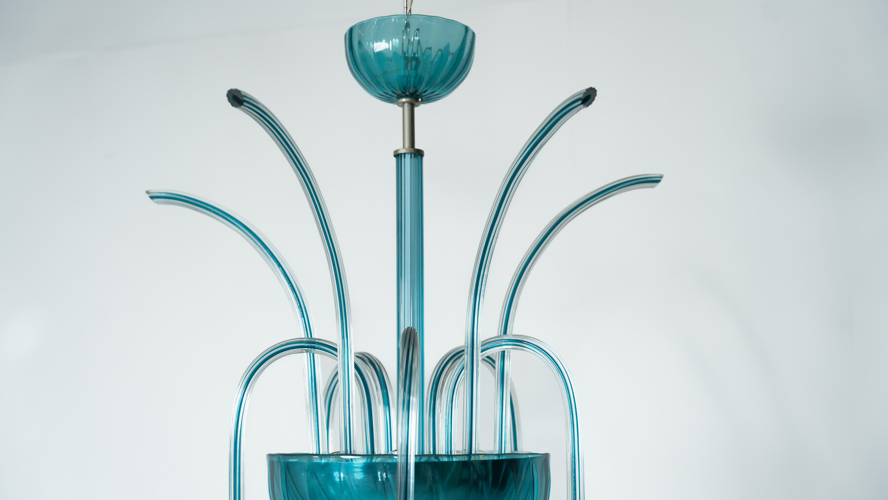 Murano Fountain Chandelier N° 99.35 by Venini, Italy, 1975