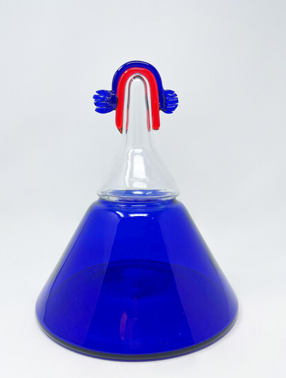 Murano Glass Bottle by Barovier & Toso, 1980s