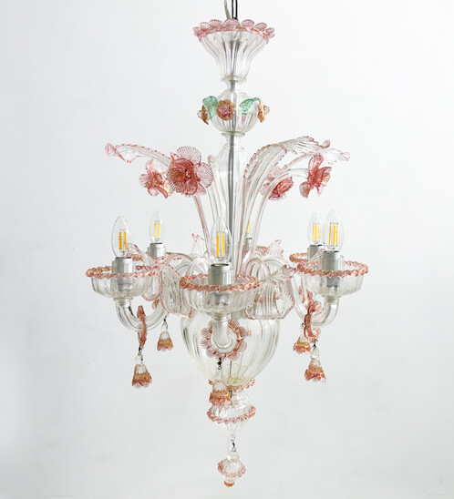 Murano Glass Chandelier, 1950s