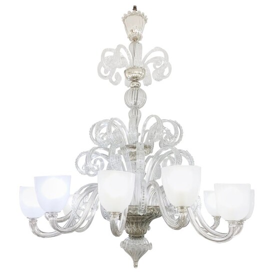 Murano glass chandelier - Italy 1940s