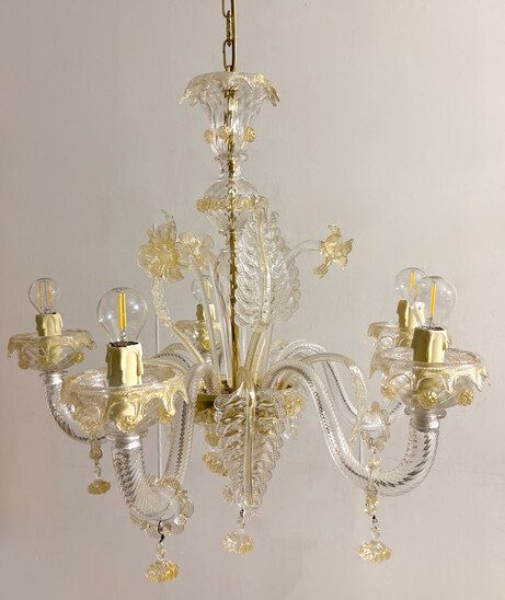 Murano Glass Chandelier, Italy, 1950s