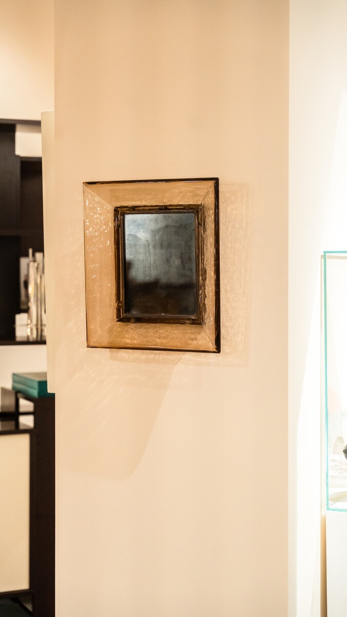 Murano Glass Mirror No. 30 by Carlo Scarpa for Venini, Italy, 1930s