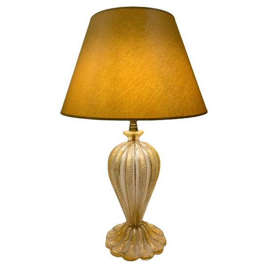 Murano Glass Table Lamp by Barovier & Toso, Italy 