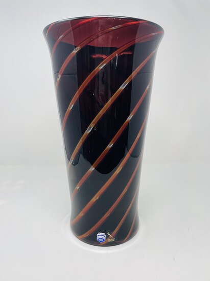 Murano Glass Vase by Antonio da Ros for Cenedese, 1980s