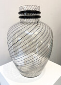 Murano Glass Vase by Fratelli Toso, 1980s