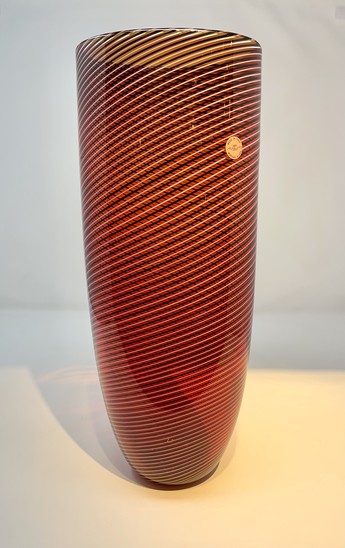 Murano Glass Vase by Seguso Viro, 1990s