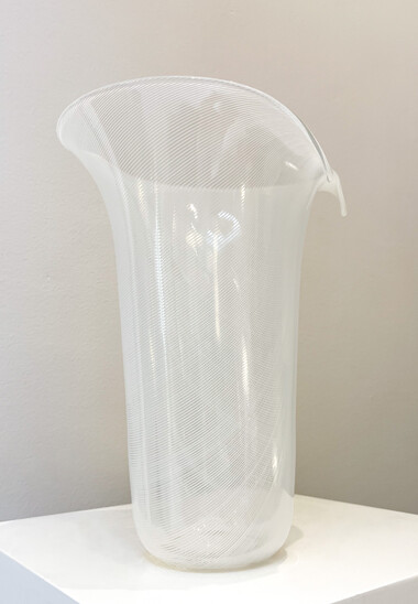 Murano Glass Vase by Tyra Lundgren for Venini, Italy, 1986