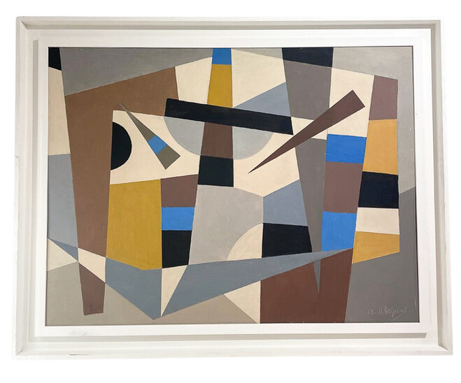 Oil on Canvas by Armilde Dupont, Belgium, 1969