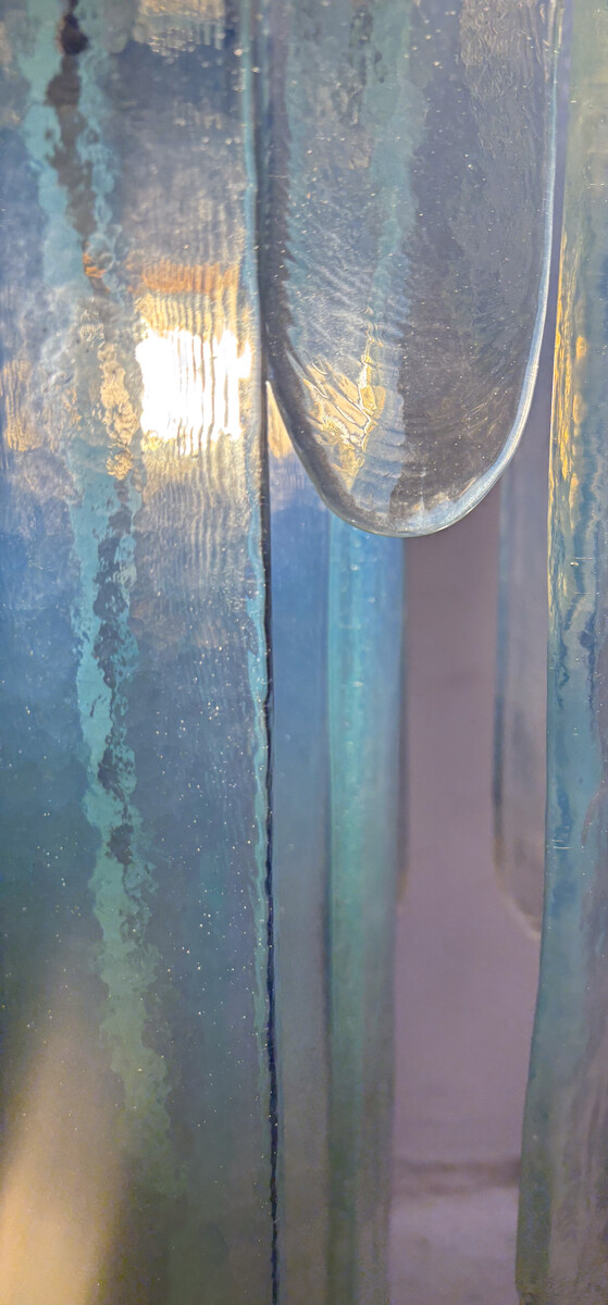 Opalescent Murano Glass Chandelier Model 