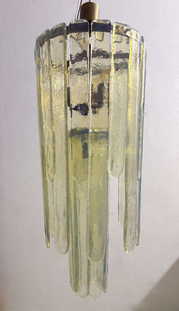 Opalescent Murano Glass Chandelier Model 