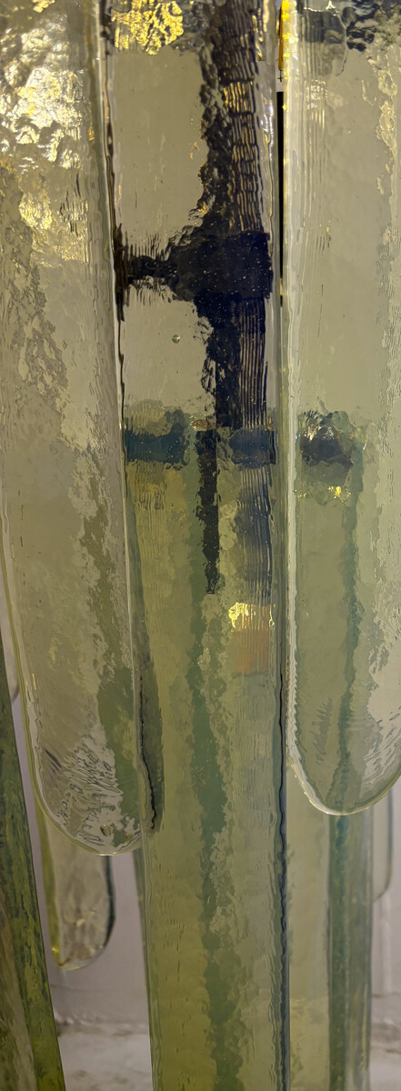 Opalescent Murano Glass Chandelier Model 