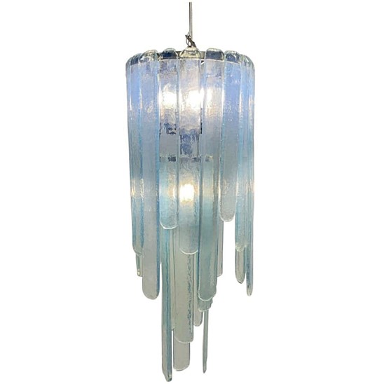 Opalescent Murano Glass Chandelier Model 