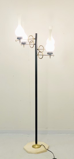 Opaline floor lamp - Italy c.1950s