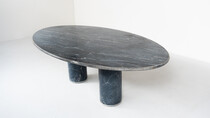 Ovale del Giardiniere Table by Achille Castiglioni for Upgroup, Marble, 1980s 