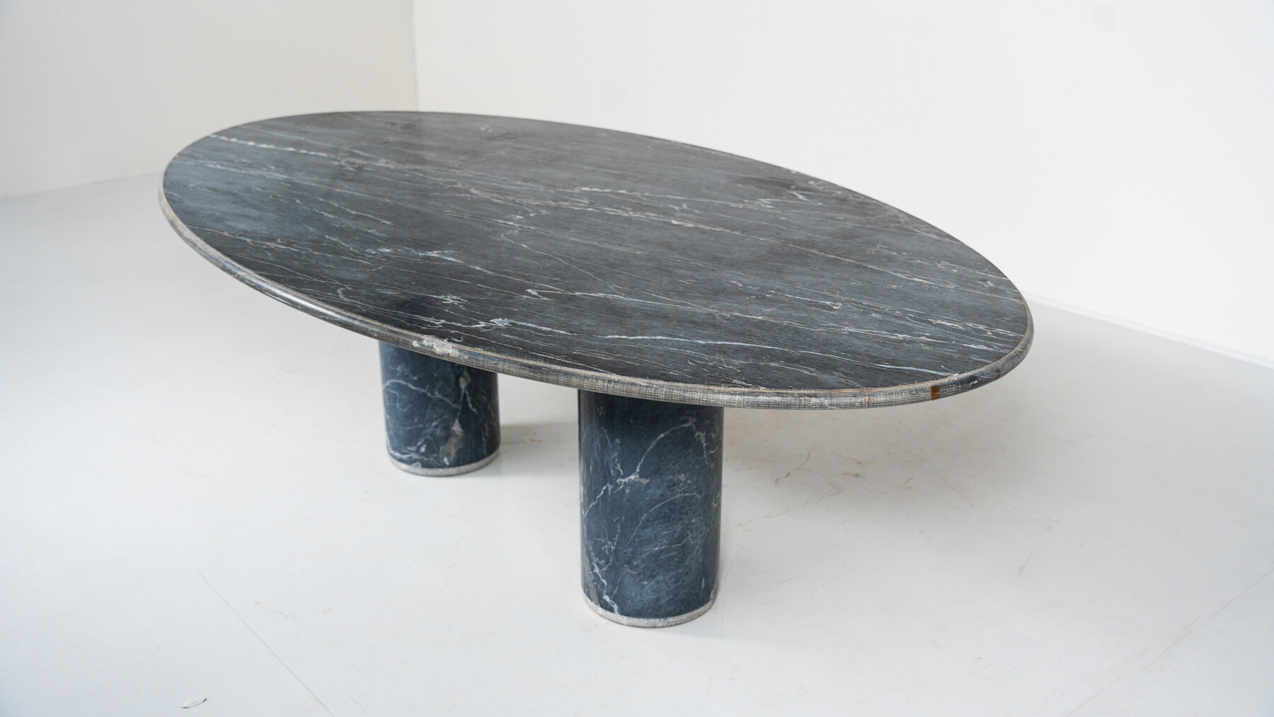 Ovale del Giardiniere Table by Achille Castiglioni for Upgroup, Marble, 1980s