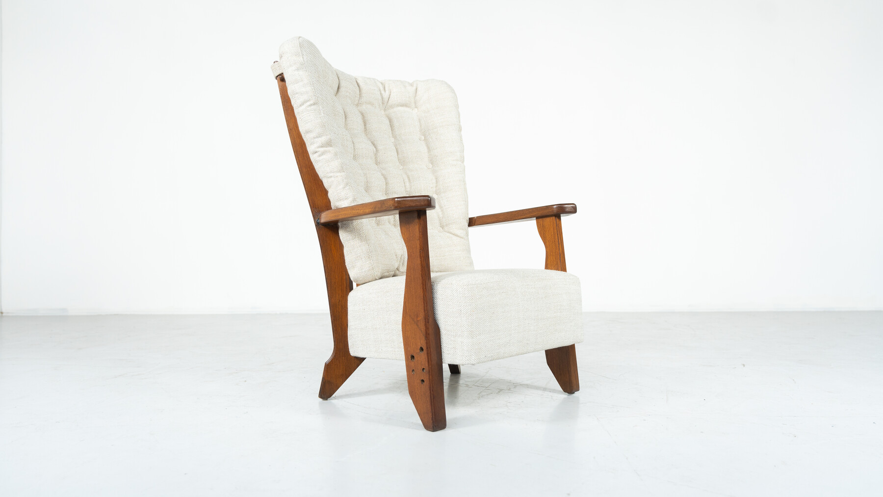 Pair of Amrchairs Monsieur/ Madame by Guillerme and Chambron for Votre Maison, 1950s