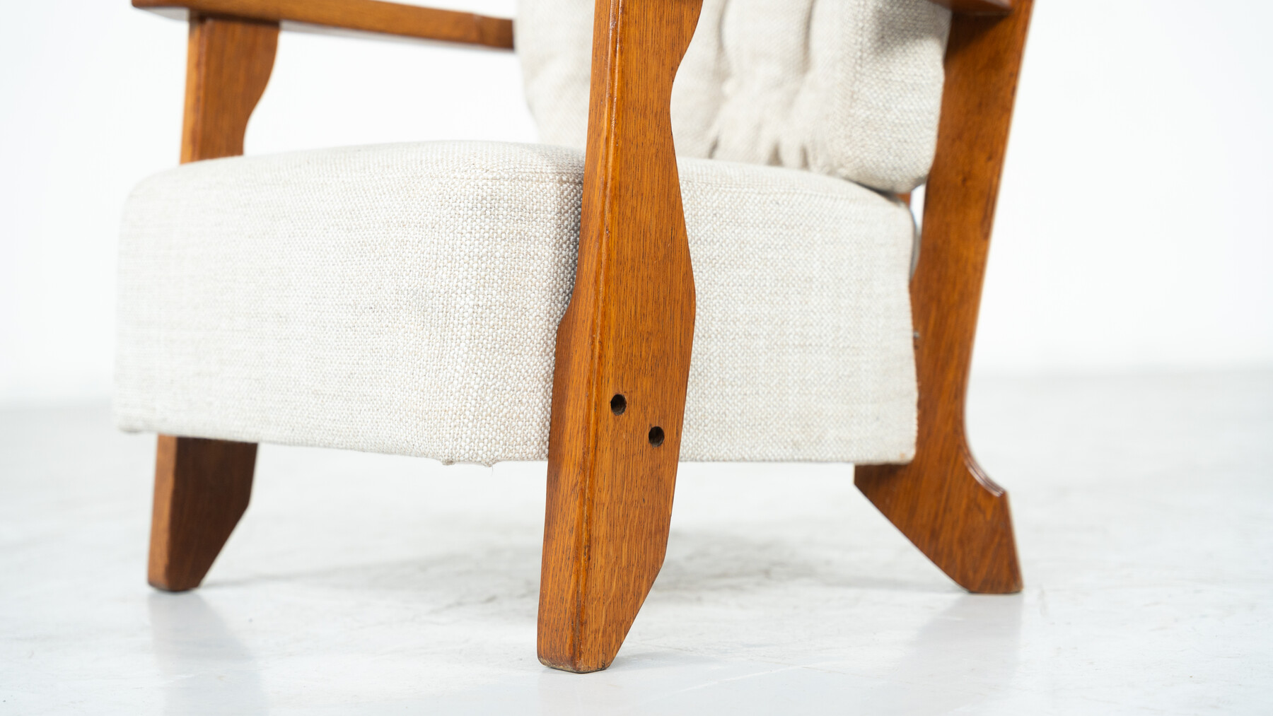 Pair of Amrchairs Monsieur/ Madame by Guillerme and Chambron for Votre Maison, 1950s