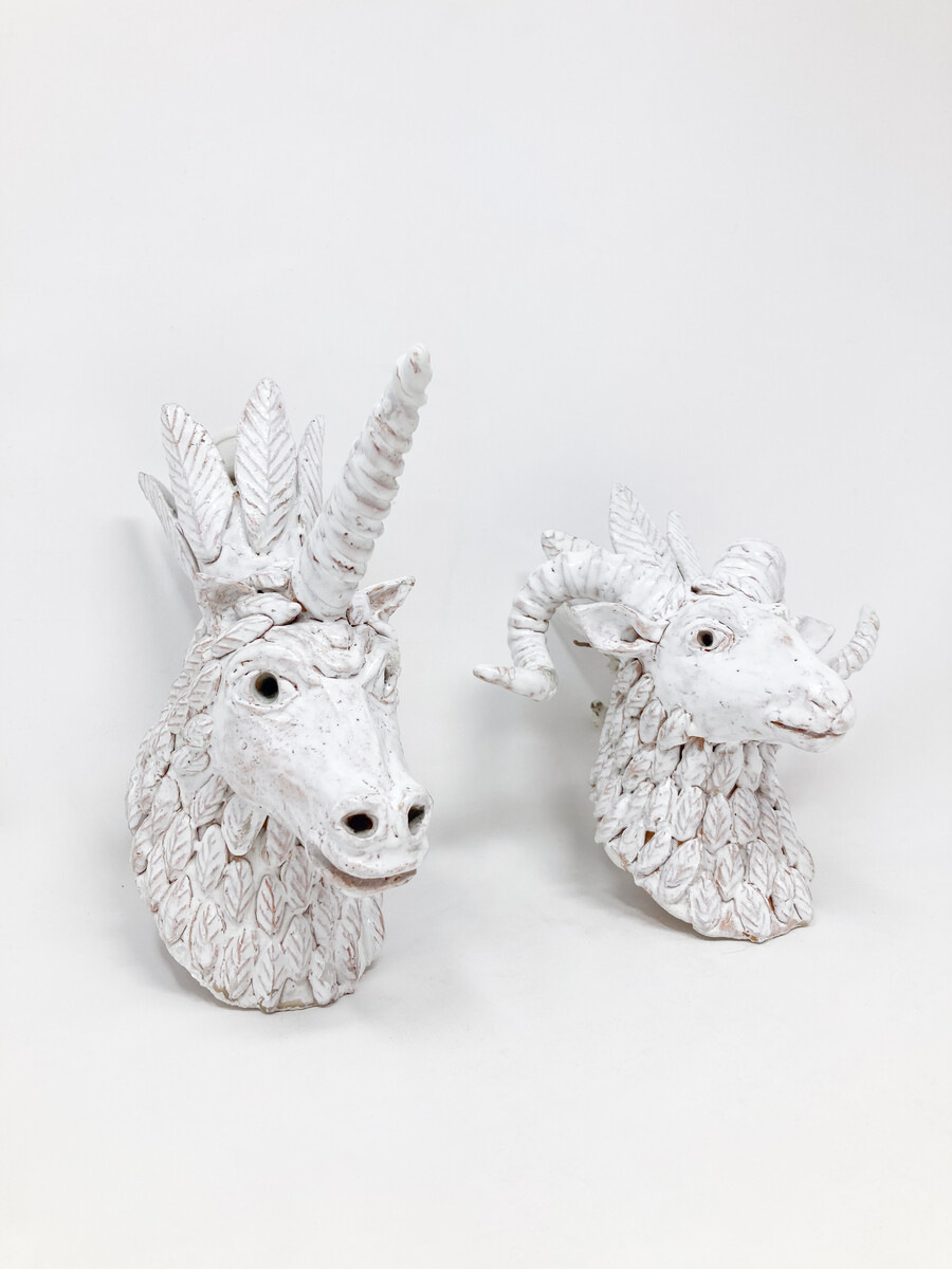 Pair of Animal Sculpture Wall Lights by Yves Bosquet, Belgium