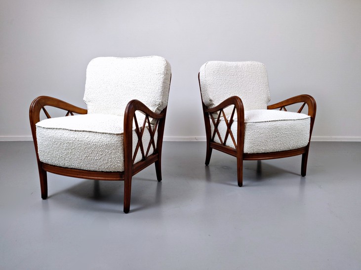 Pair Of Armchairs attributed to Paolo Buffa