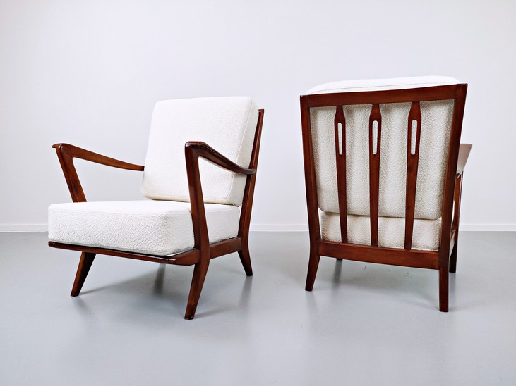 Pair of Armchairs Model 516 by Gio Ponti for Cassina, 1950s