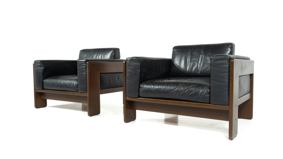 Pair of Bastiano Armchairs by Tobia Scarpa for Knoll, Italy, 1962