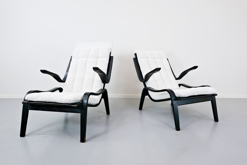 Pair of Bentwood Armchairs by Jan Vanek for UP Zavodny, 1930s