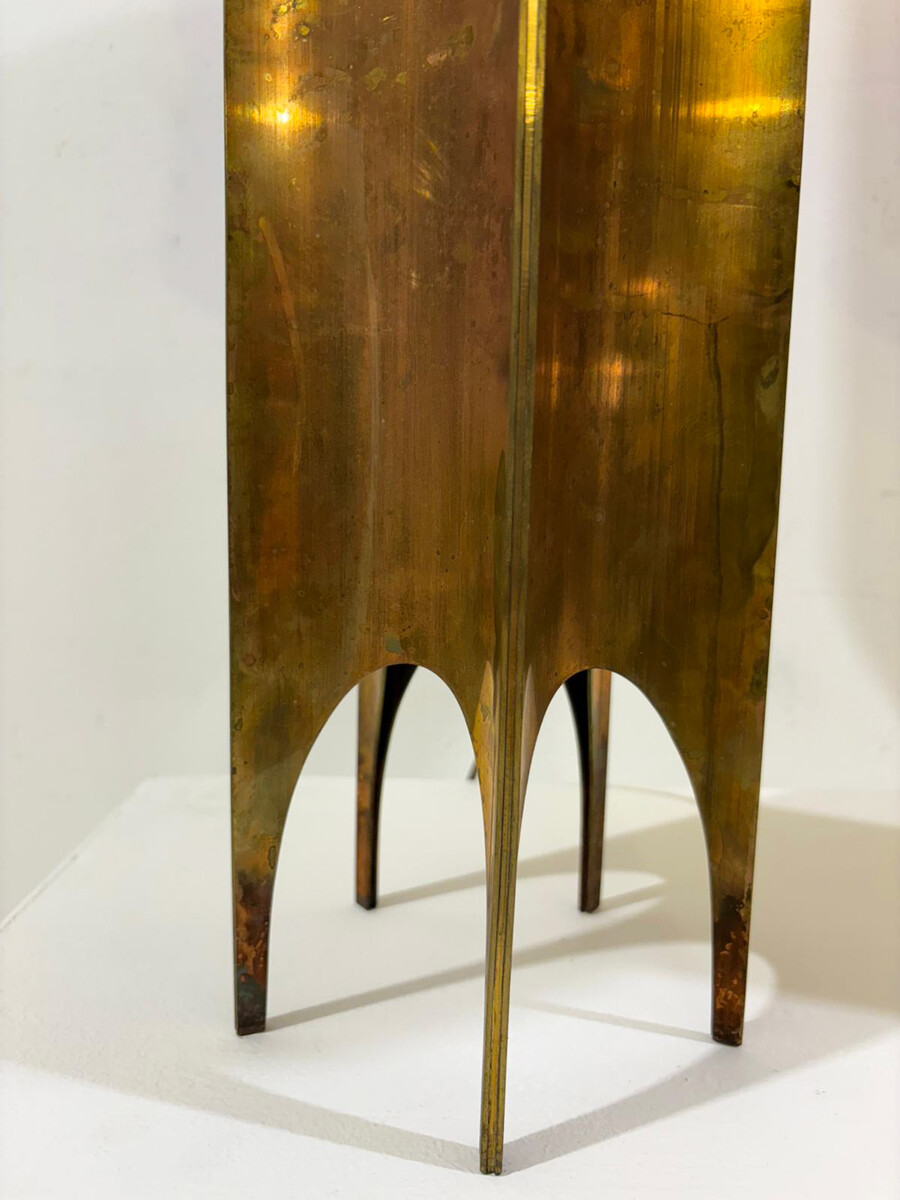 Pair of Brutalist Table Lamps in the Style of Maurizio Tempestini, Italy, 1970s