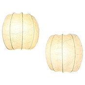Pair of Cocoon Wall Lights, Italy, 1970s