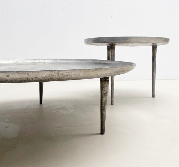 Pair of contemporary tripod coffee table by Pols Potten - Amsterdam