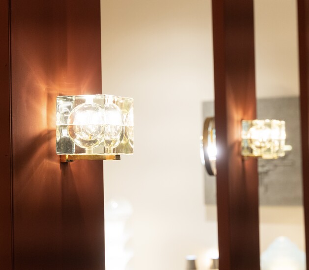 Pair of Cubosfera Wall Lights by Alessandro Mendini, Italy, 1960s