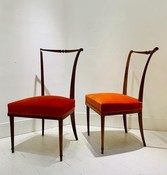 Pair of dining chairs by Andre Arbus - France