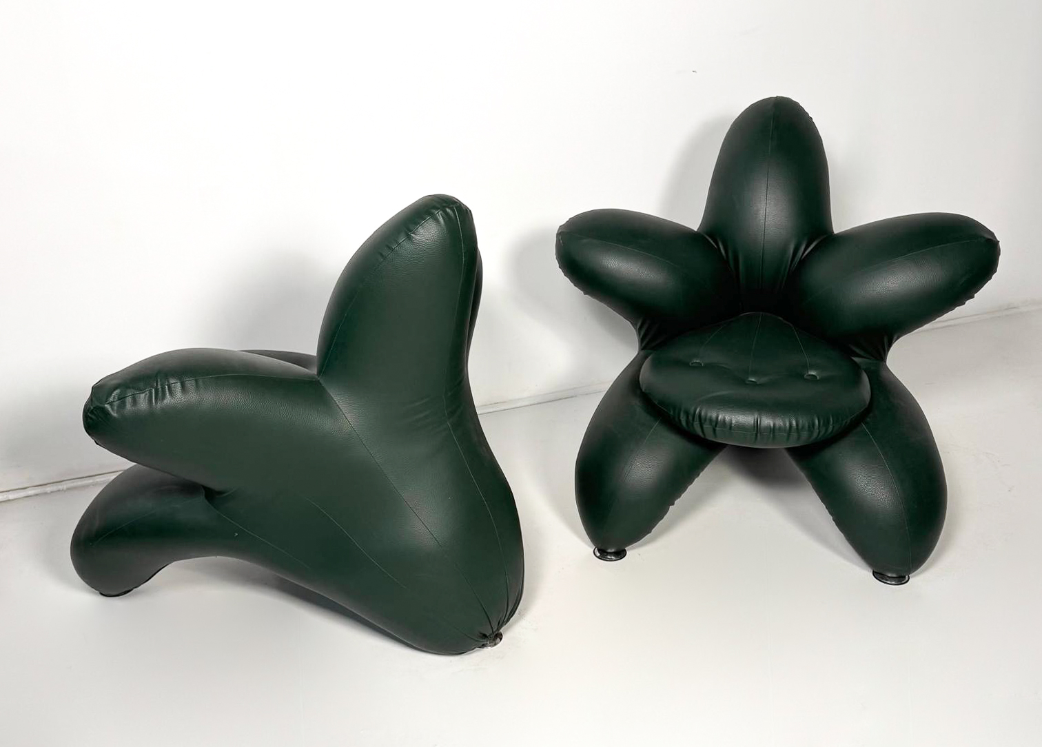 Pair of Flower Armchairs attributed to Masanori Umeda, 1980s