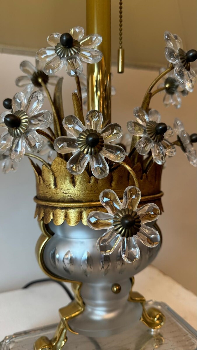 Pair of  Flower Basket Table Lamp by Banci Firenze 