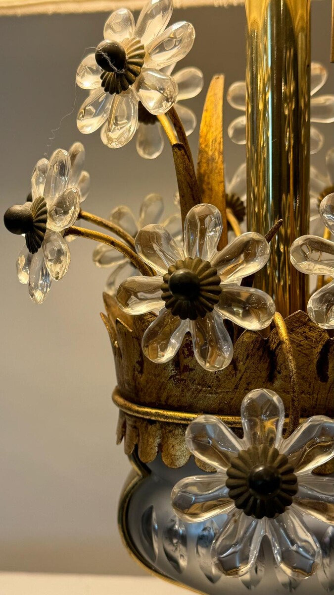 Pair of  Flower Basket Table Lamp by Banci Firenze 