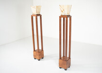 Pair of Ingrid Floor Lamps by Michael Graves for Sawaya and Moroni, 1987 
