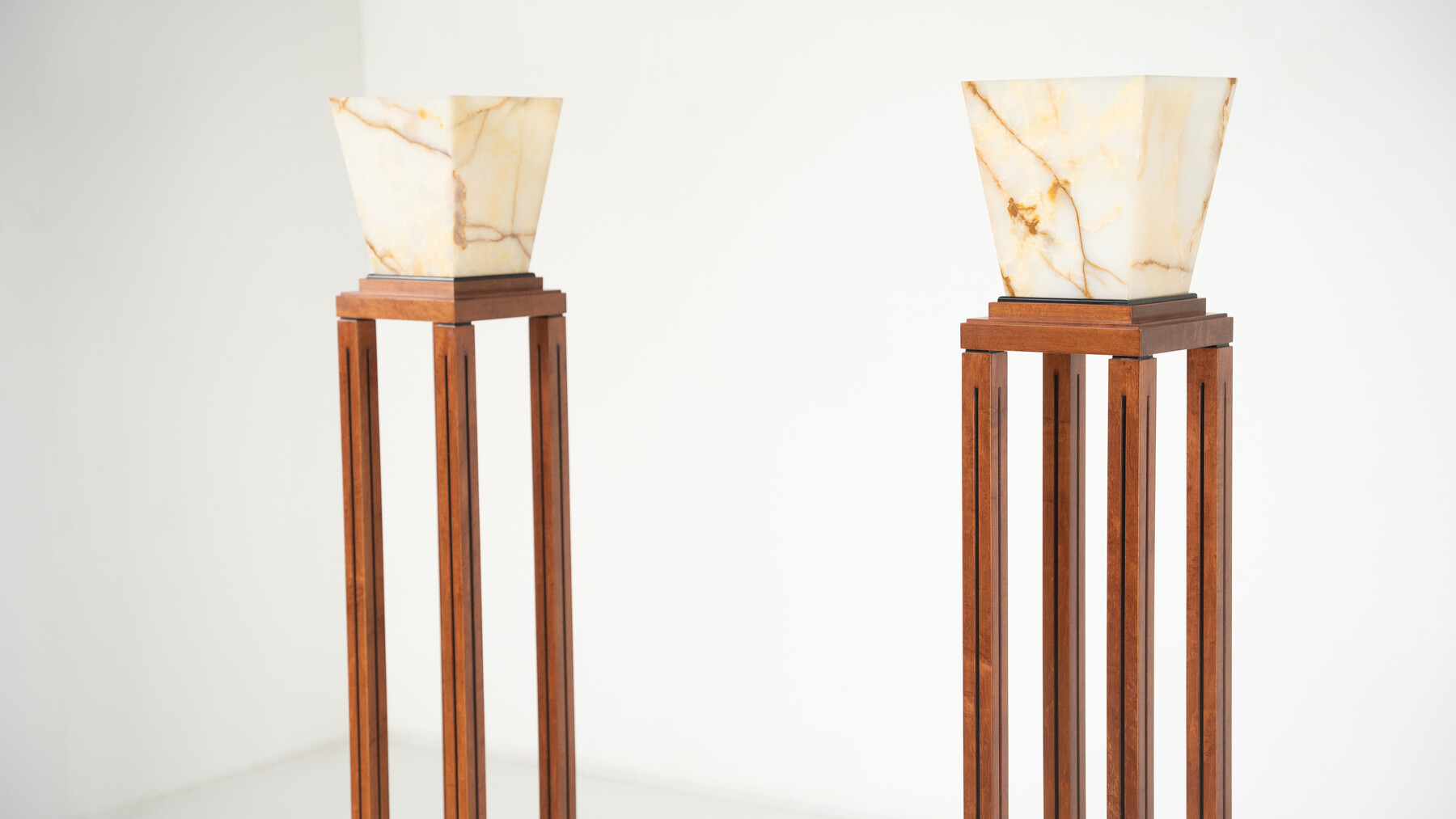 Pair of Ingrid Floor Lamps by Michael Graves for Sawaya and Moroni, 1987 