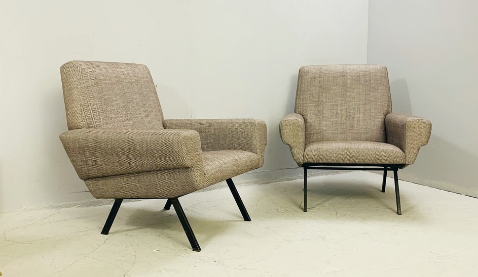 Pair of Italian Armchairs, Circa 1950