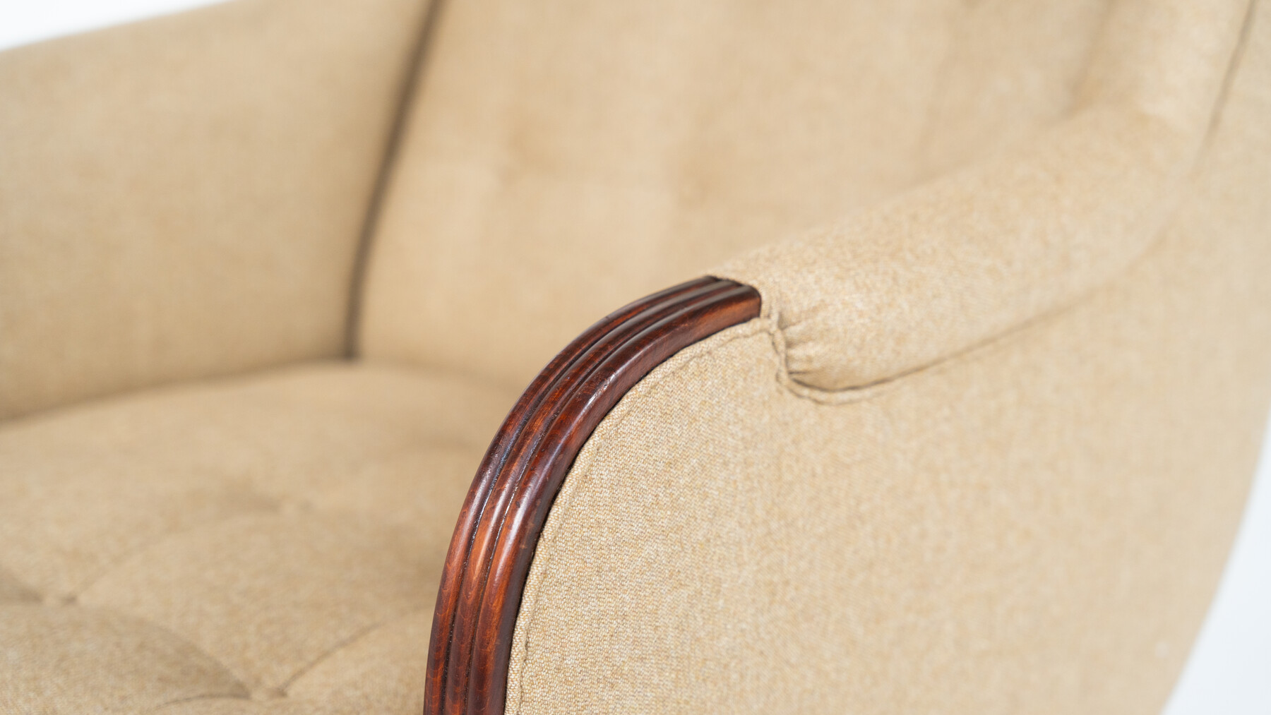 Pair of Italian Armchairs, Italy, 1950s - New Upholstery 