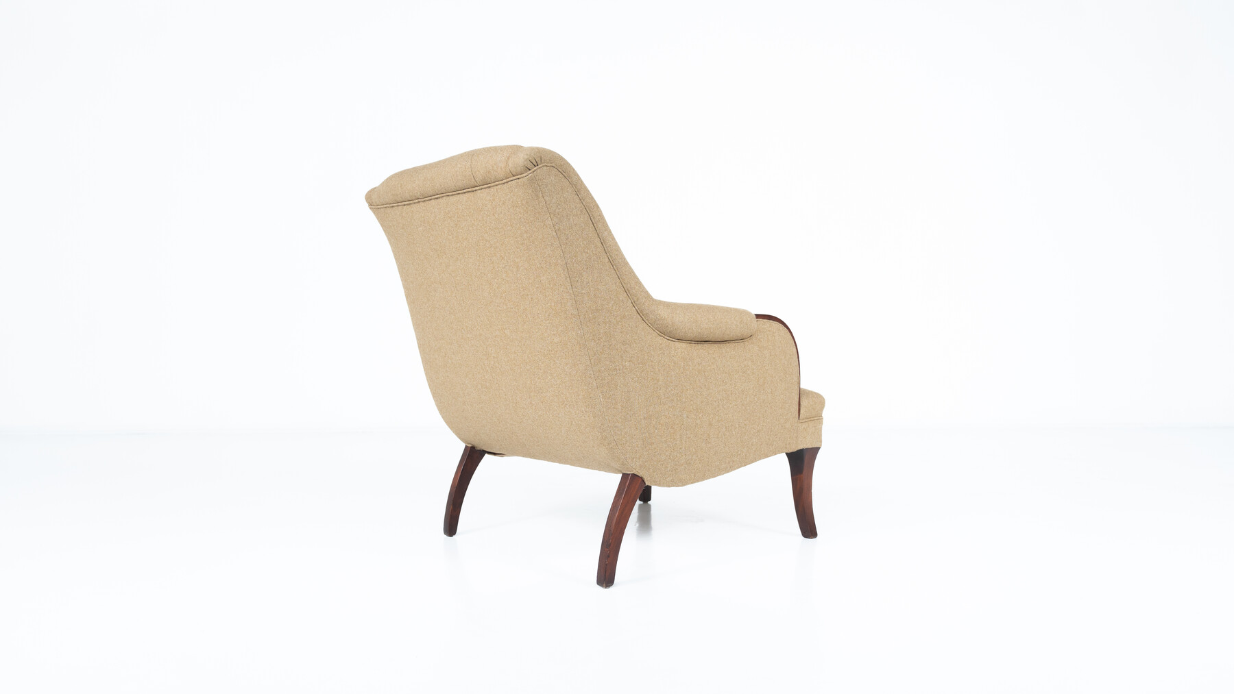Pair of Italian Armchairs, Italy, 1950s - New Upholstery 