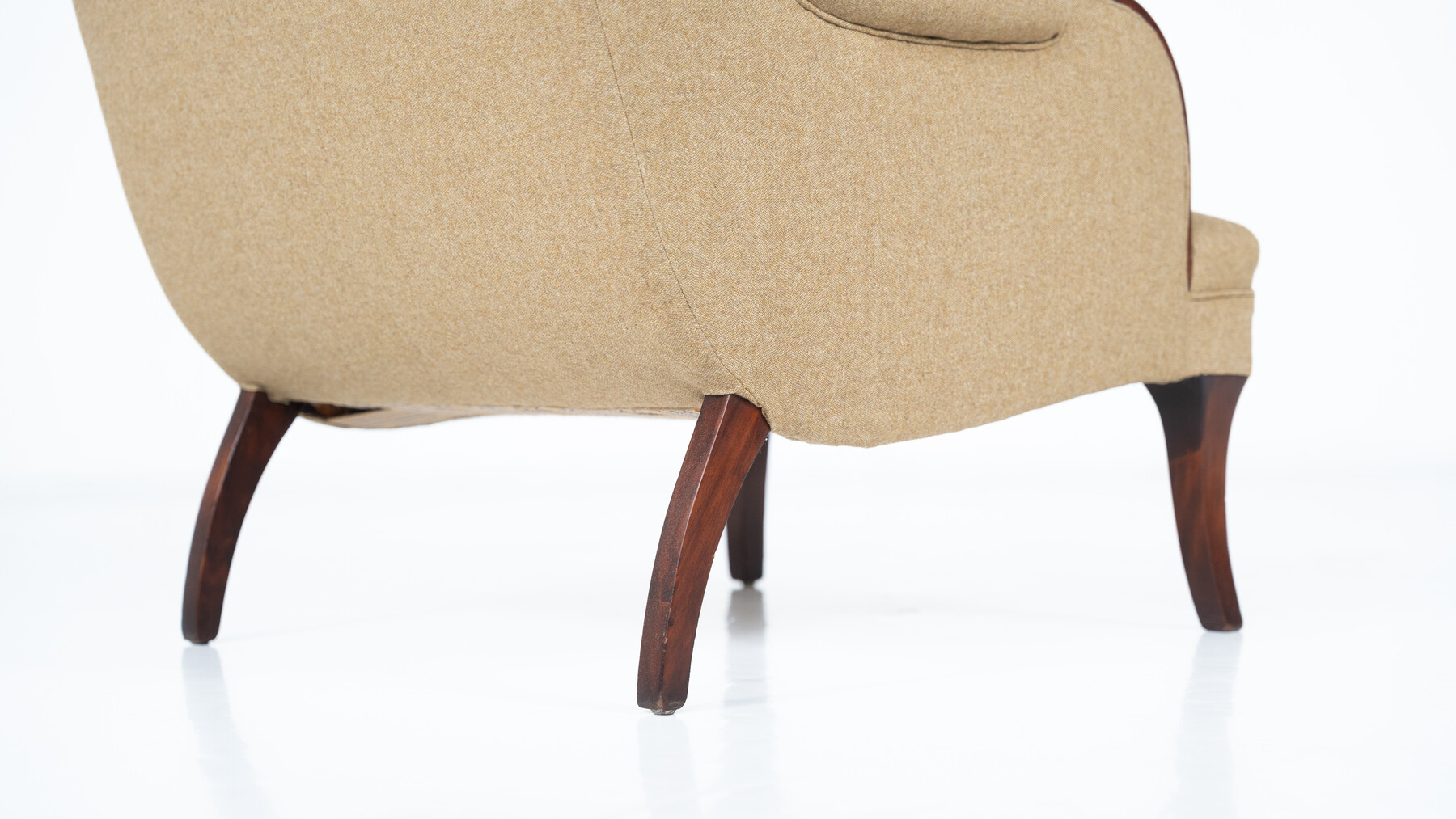 Pair of Italian Armchairs, Italy, 1950s - New Upholstery 