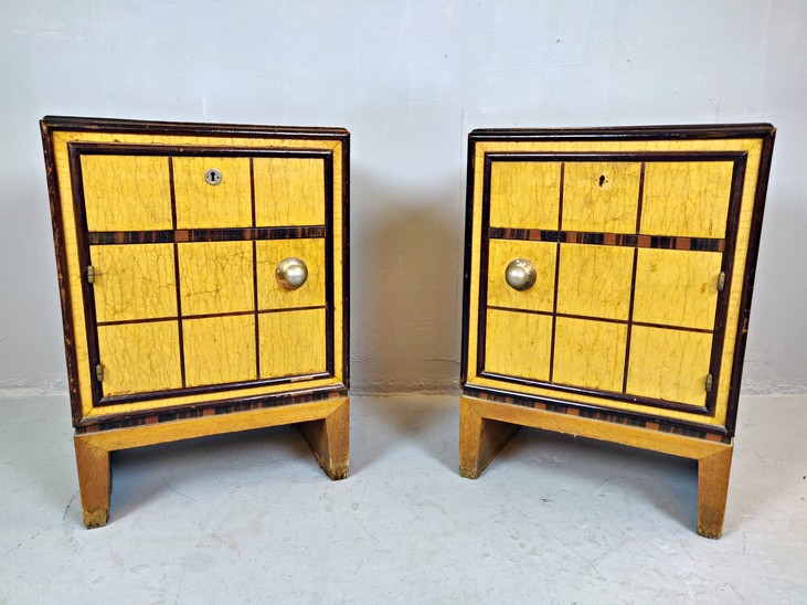 Pair of Italian Art Deco Nigh Stands