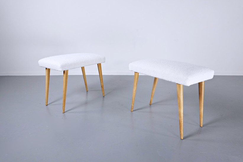 Pair of Italian Stools, 1950s