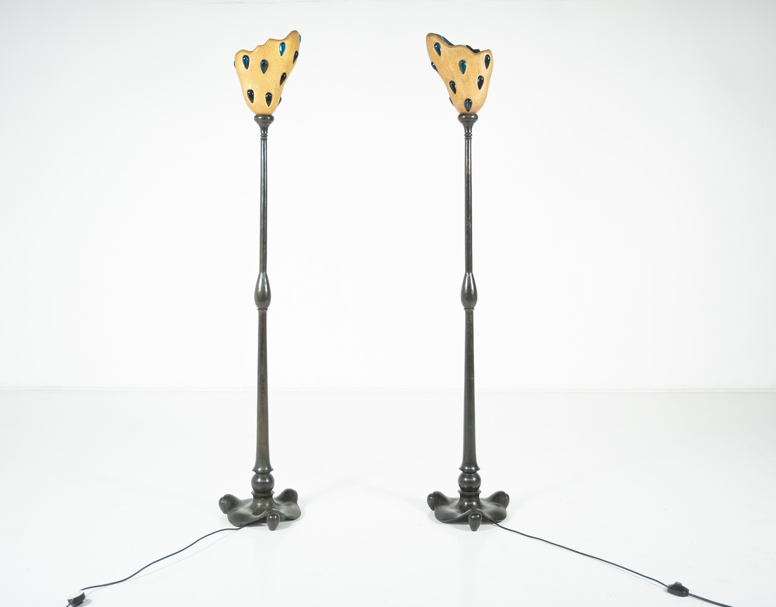 Pair of Lacrima Floor Lamps by André Dubreuil, France, 1991