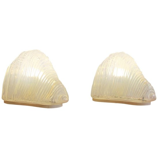 Pair of lamp model 'Iceberg LT302' by Carlo Nason for Mazzega